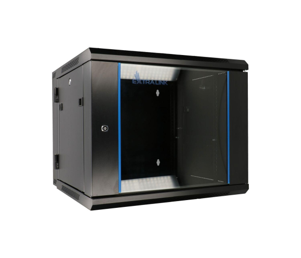 ExtraLink Wisząca 19" 9U 600x600mm dwusekcyjna (czarna) - 489357 - zdjęcie 2
